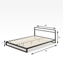 Load image into Gallery viewer, Trisha Metal Platform Bed Frame with Headboard
