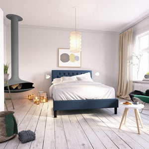 Misty Upholstered Platform Bed Frame