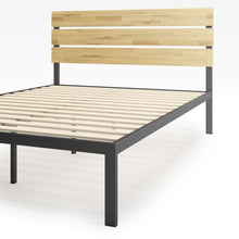 Load image into Gallery viewer, Paul Metal and Wood Platform Bed Frame
