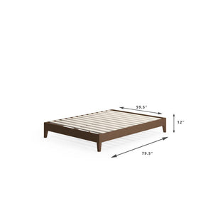 Marissa Wood Deluxe Platform Bed Frame