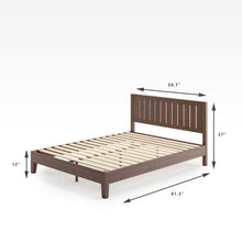 Load image into Gallery viewer, Vivek Wood Deluxe Platform Bed Frame
