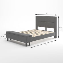 Load image into Gallery viewer, Wanda Upholstered Platform Bed Frame with Storage
