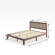 Load image into Gallery viewer, Vivek Wood Platform Bed Frame
