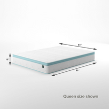 Load image into Gallery viewer, Mint Green Foam Hybrid Spring King Mattress
