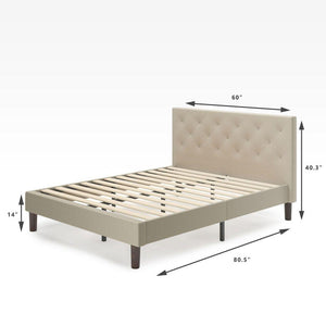 Shalini Upholstered Platform Bed Frame