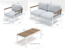 Load image into Gallery viewer, Steel and Wood Framed Outdoor Furniture
