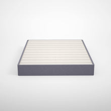 Load image into Gallery viewer, Upholstered Metal Box Spring with Wood Slats
