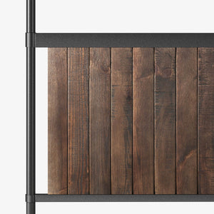 Wesley Metal and Wood Canopy Platform Bed