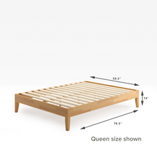 Load image into Gallery viewer, Moiz Deluxe Wood Platform Bed Frame
